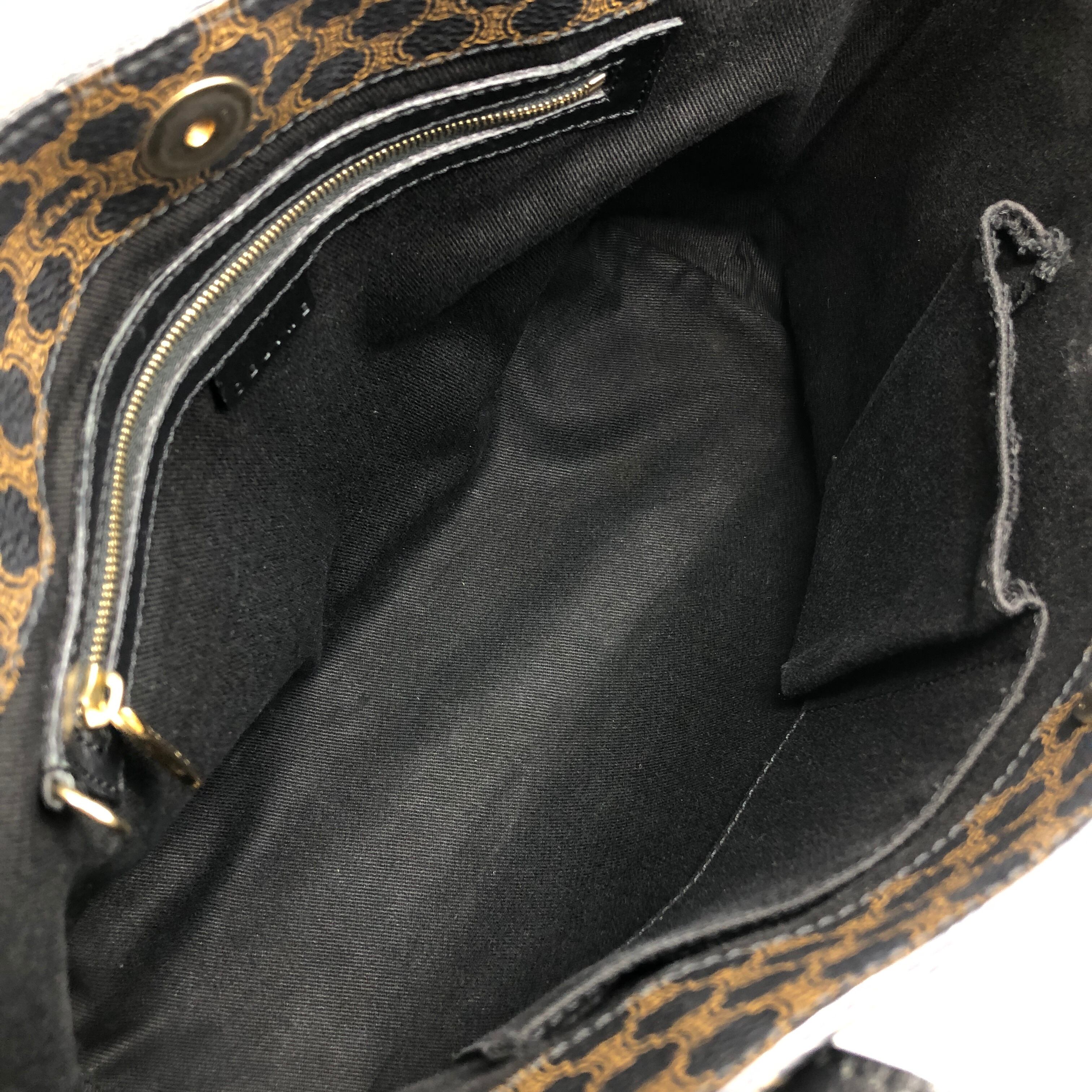 CELINE セリーヌ マカダム トートバッグ ブラック PVCレザー vintage