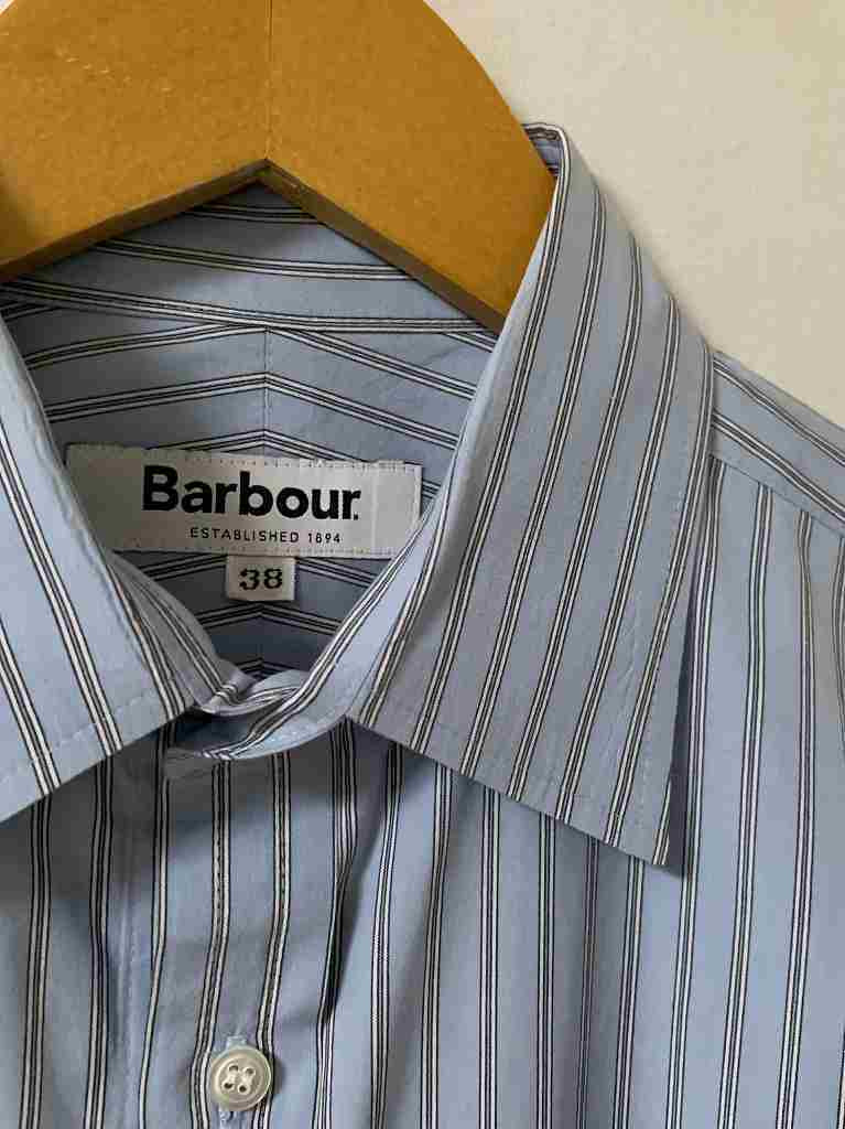 Stripe Pattern Design Long Sleeve Shirt "Barbour"