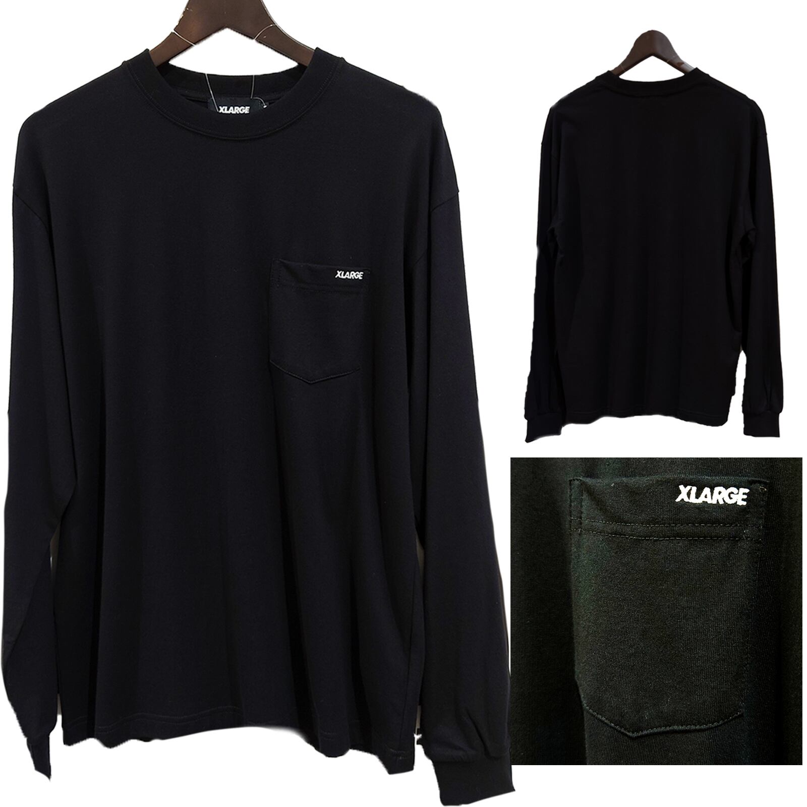 XLARGE（エクストララージ）MINI STANDARD LOGO L/S POCKET TEE 長袖T