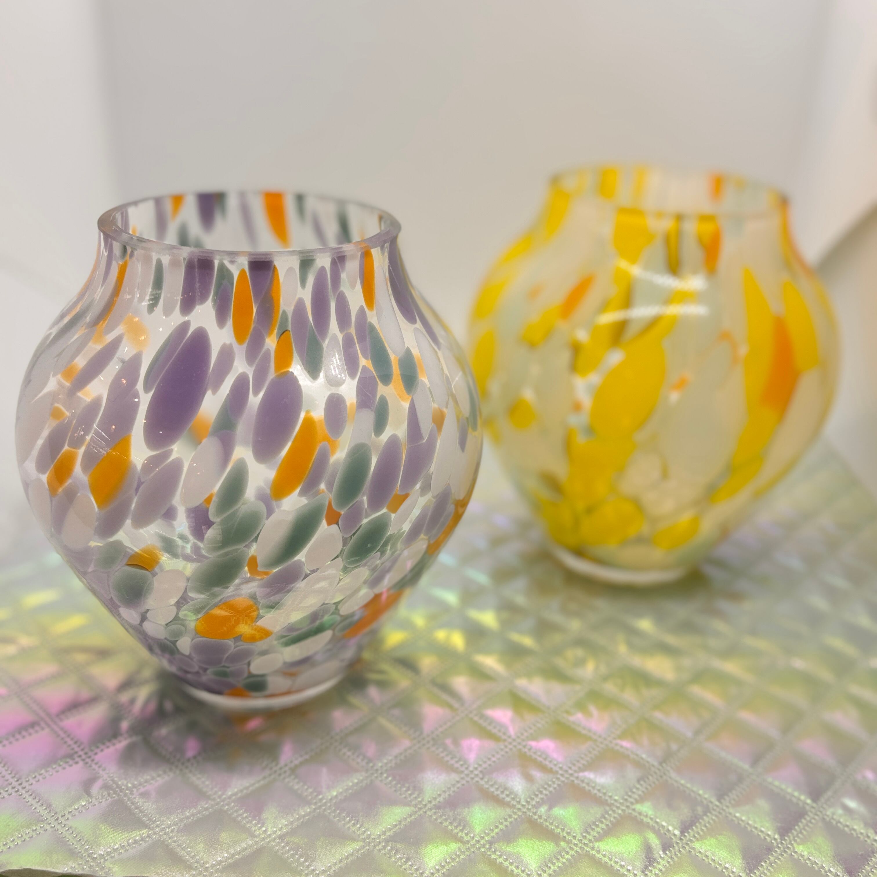 マーブルグラス  　フラワーベース