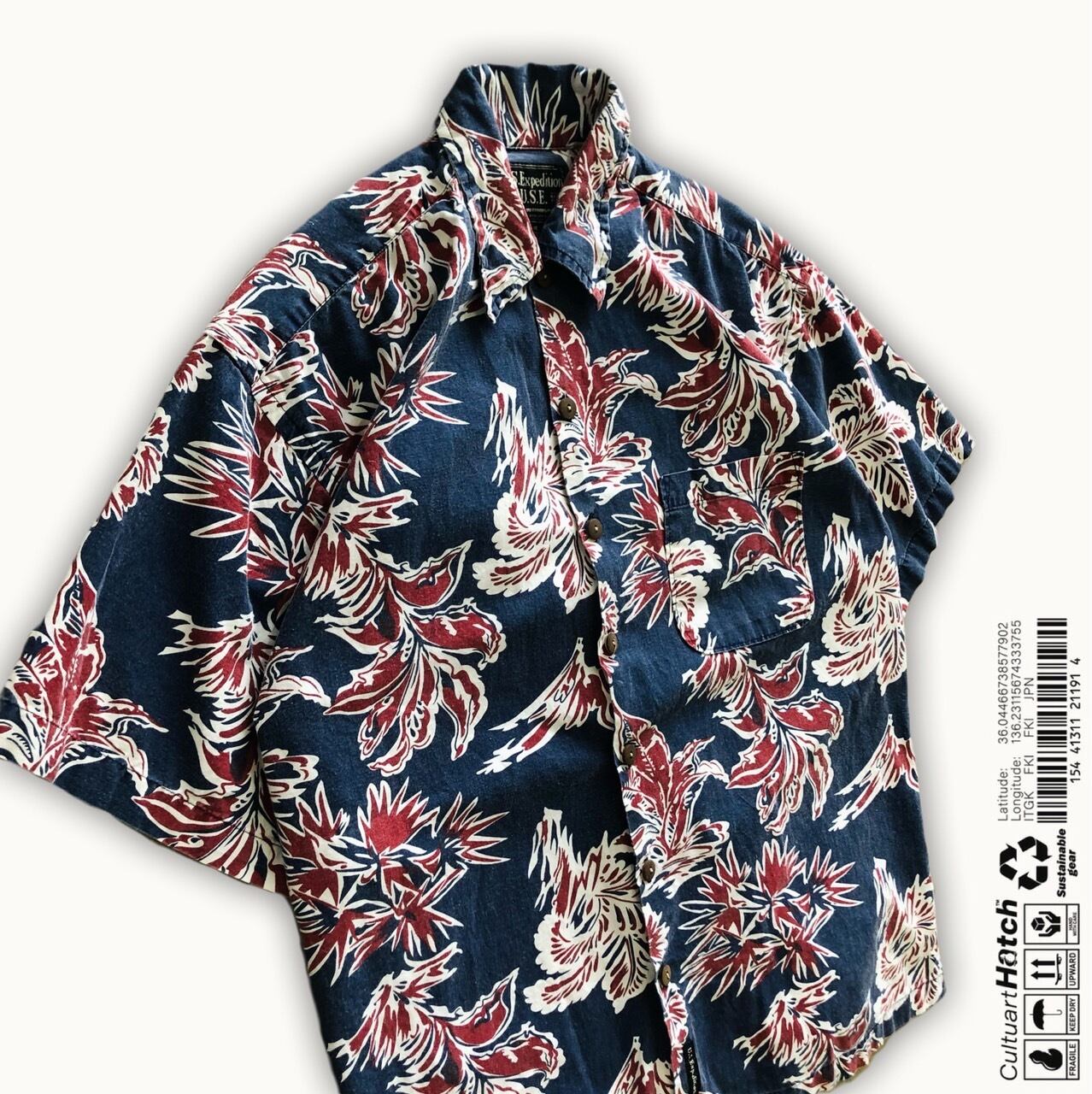 U.S.Expedition U.S.E アロハシャツ 柄シャツ M | PAY ID