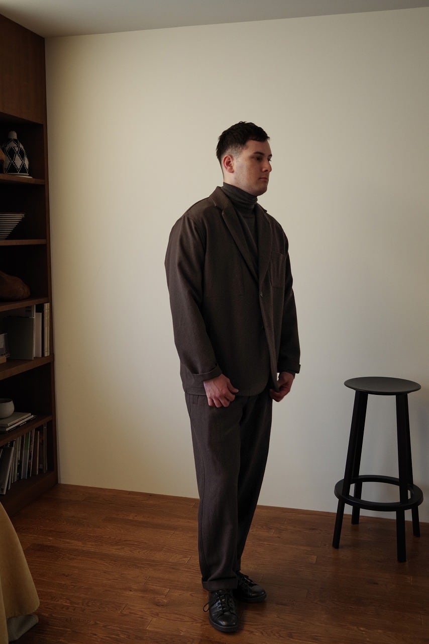 Virgin Wool Washed Twill Jacket