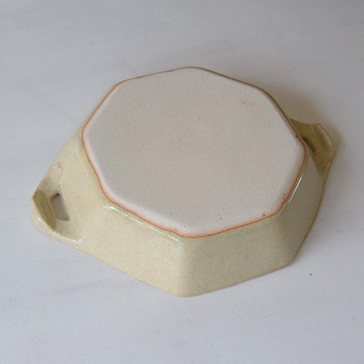 渡辺信史 耐熱八角鉢（中）ベージュ | MIGO LABO