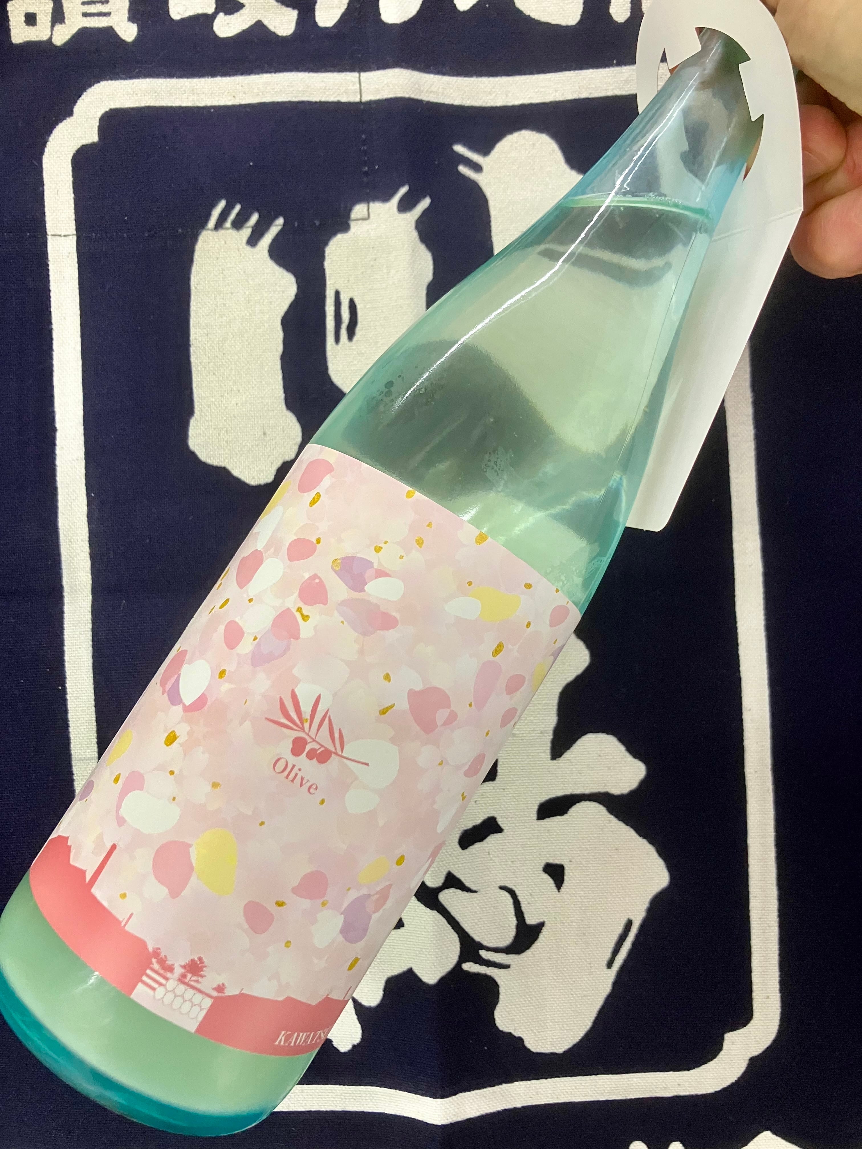 香川県【川鶴酒造】 “大人のクリームソーダ！” ☆『KAWATSURU Olive 瓶