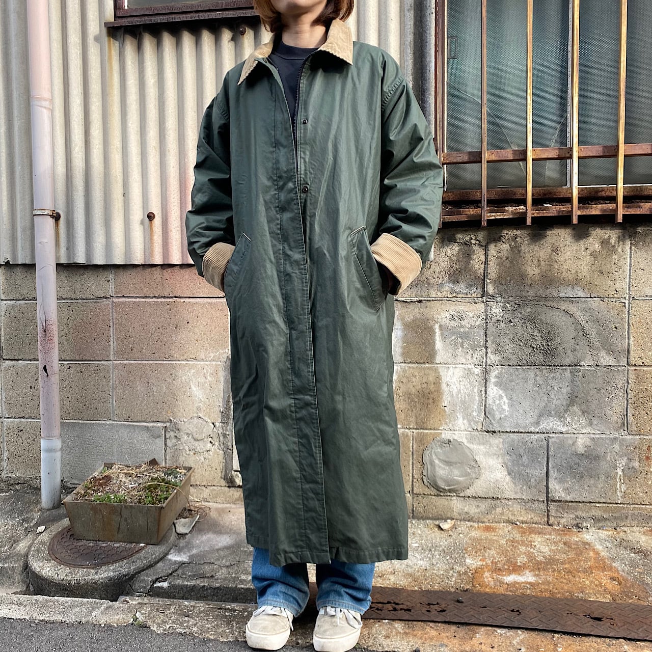 80年代 ウールリッチ WOOLRICH ロングコート USA製 レディースM ヴィンテージ /eaa312657