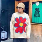 CC "FLOWER with LOVE" HAND KNIT -SNOW WHITE-