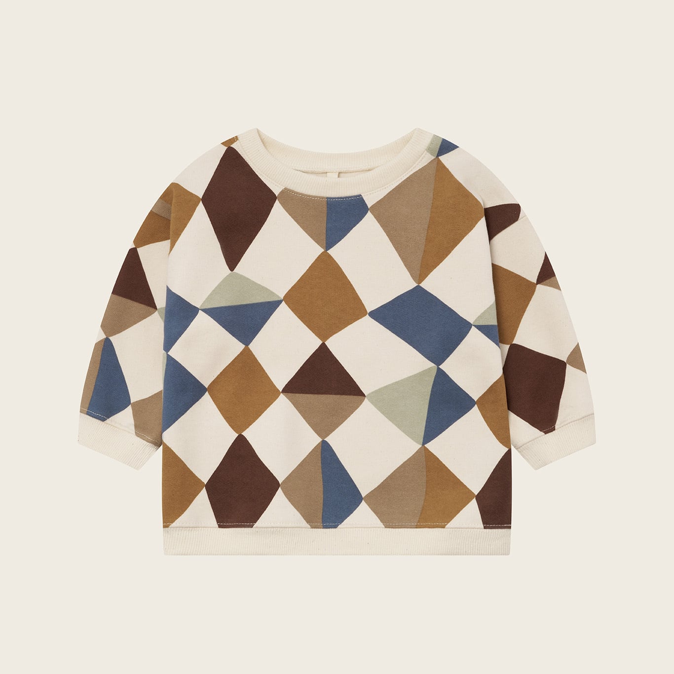 organic zoo / Kite Patchwork Sweatshirt Undyed / 1-2Y・2-3Y・3-4Y・4-5Y