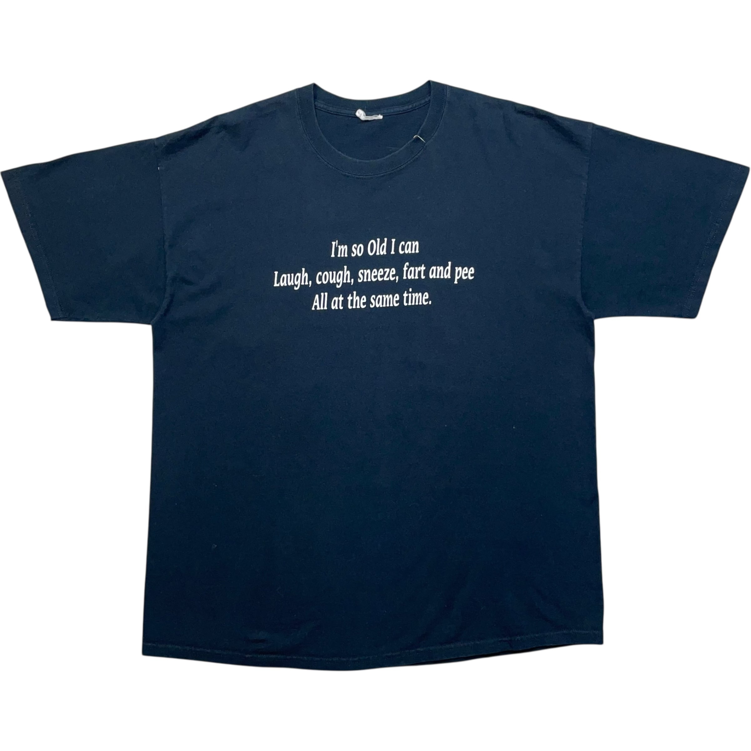 《XL》unknown Tシャツ メッセージ フロントプリント ブラック no.8740