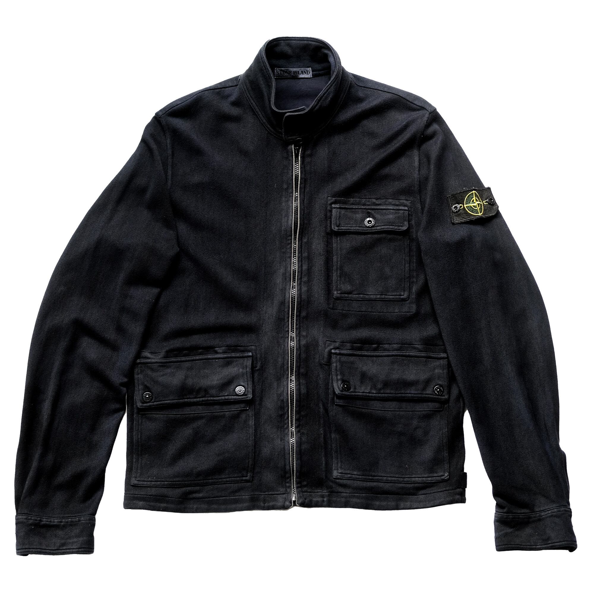 11SS] “STONE ISLAND” Srand Collar Sweat Shirt Jacket 
