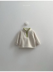 〖取寄〗韓国子供服 / 26winter / minirobe / ツートンフリースハーフジップ / キッズ *S~XL*