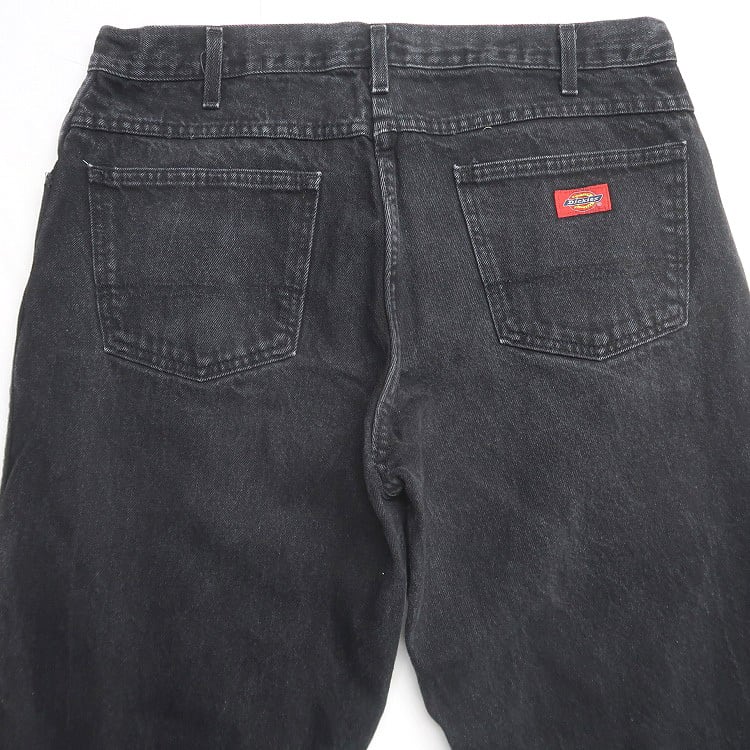 古着 ディッキーズ Dickies ブラックデニムパンツ ジーンズ ジーパン