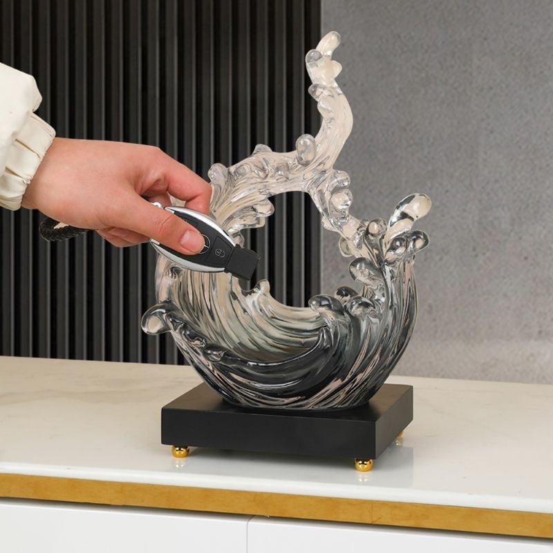 オブジェ　ディスプレイ　置物 オブジェ 波 樹脂製 おしゃれ かわいい インテリア 置物 オーナメント