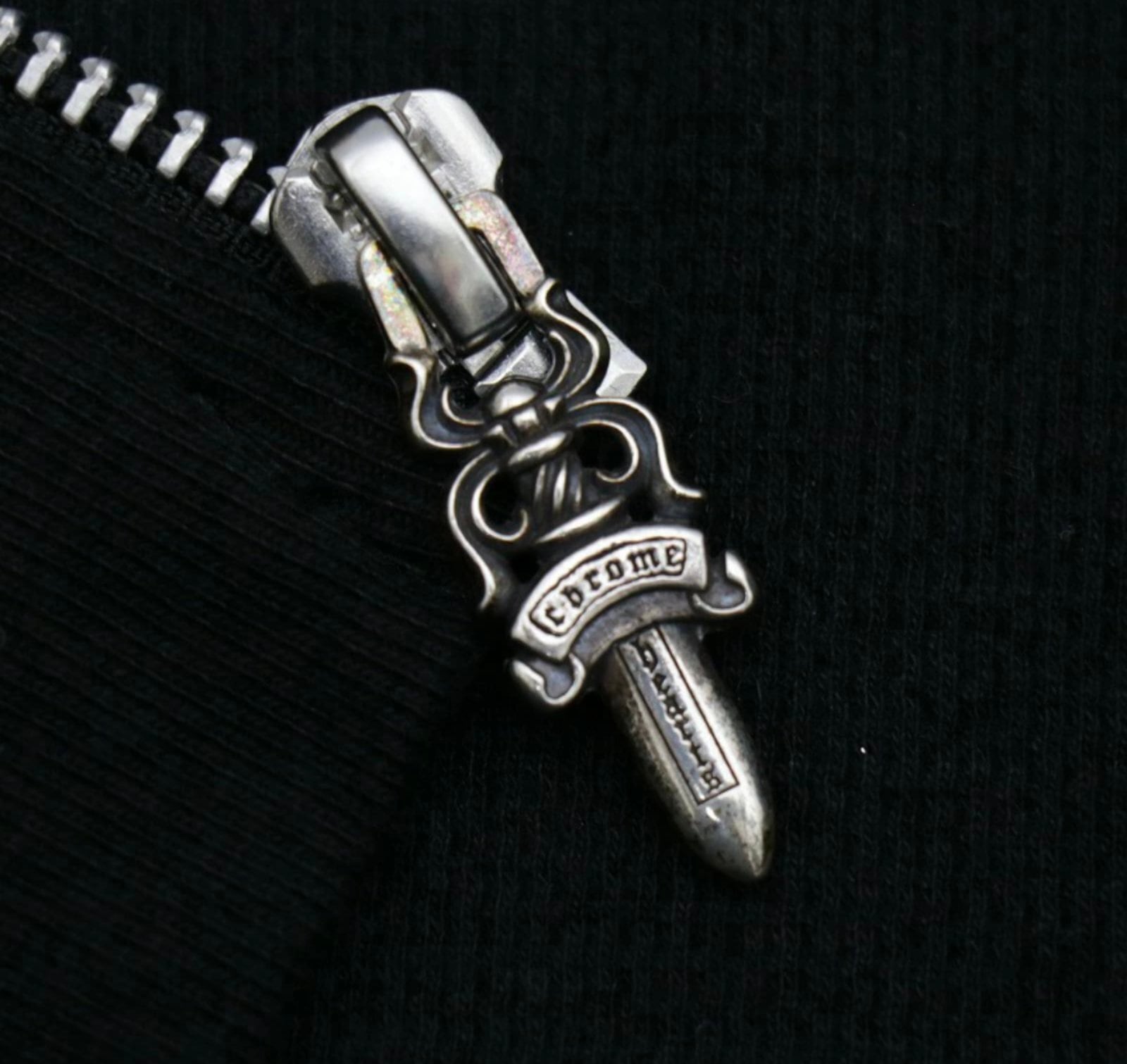 CHROME HEARTS クロムハーツ 3セメタリー クロスプリント ダガージップ