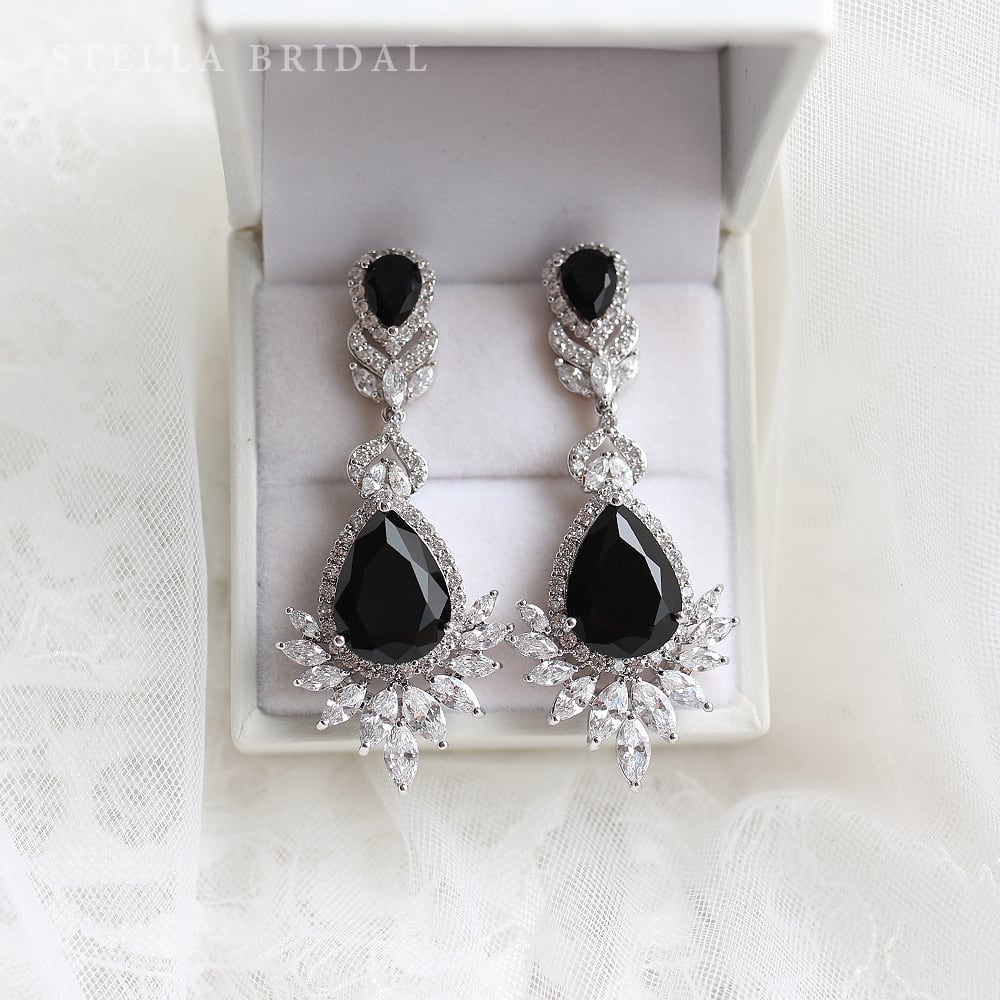 キュービックジルコニア ブライダルイヤリング＆ピアス ルミエール