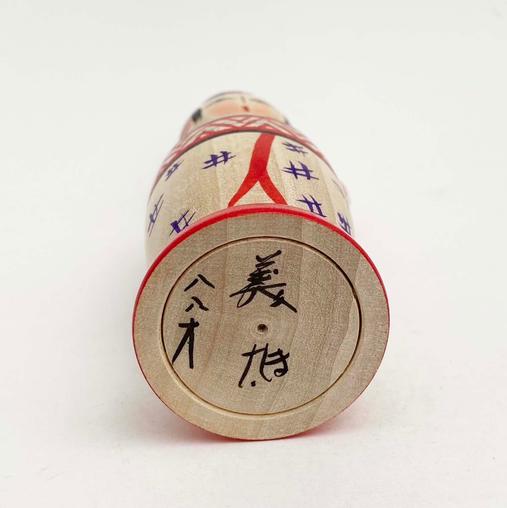 コケーシカ別注 子守こけし(遠刈田系 / 小笠原義雄工人)姐さまかぶり