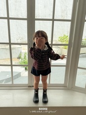 韓国子供服 / BANANA J / 26Autumn / プエラ 襟付きTシャツ / 秋服 / キッズ *XS~JS*