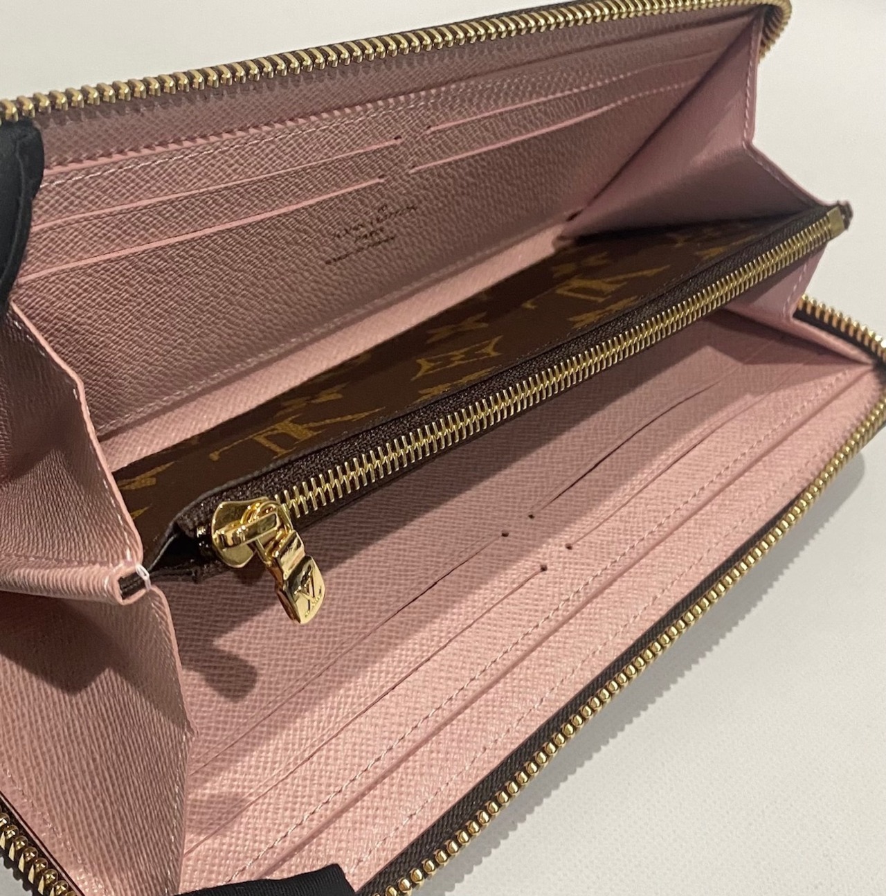 Louis Vuitton ルイヴィトン 長財布 レディース M61298 ポルトフォイユ・クレマンス　ローズ・バレリーヌ