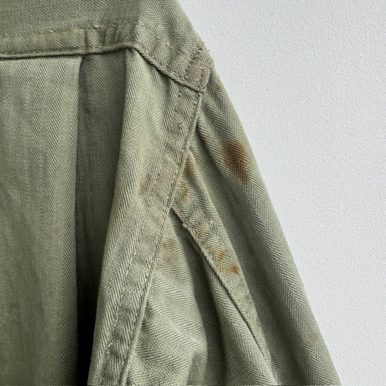 US Army M-41 HBT シャツジャケット 32R 40s 画像13