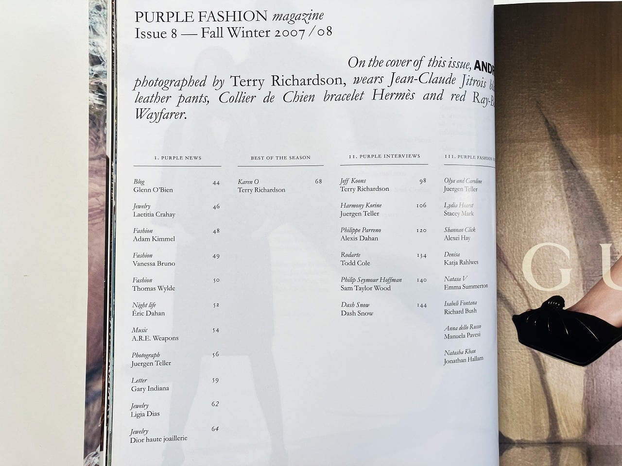 アート・デザイン・音楽 Purple Fashion fall winter 2008 restock〕 Purple Fashion Magazine Fall Winter 2007/2008 volume 3