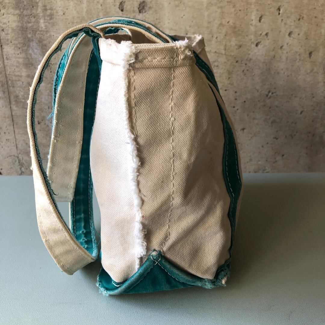 エルエルビーン トートバッグ 80s グリーン 2色タグ Sサイズ ロング