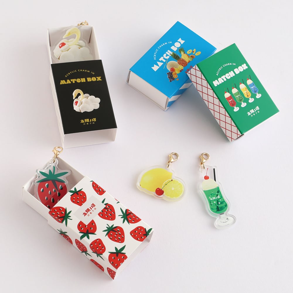 太陽ノ塔洋菓子店】マッチ箱入りチャーム 全4種 | ステーショナリー