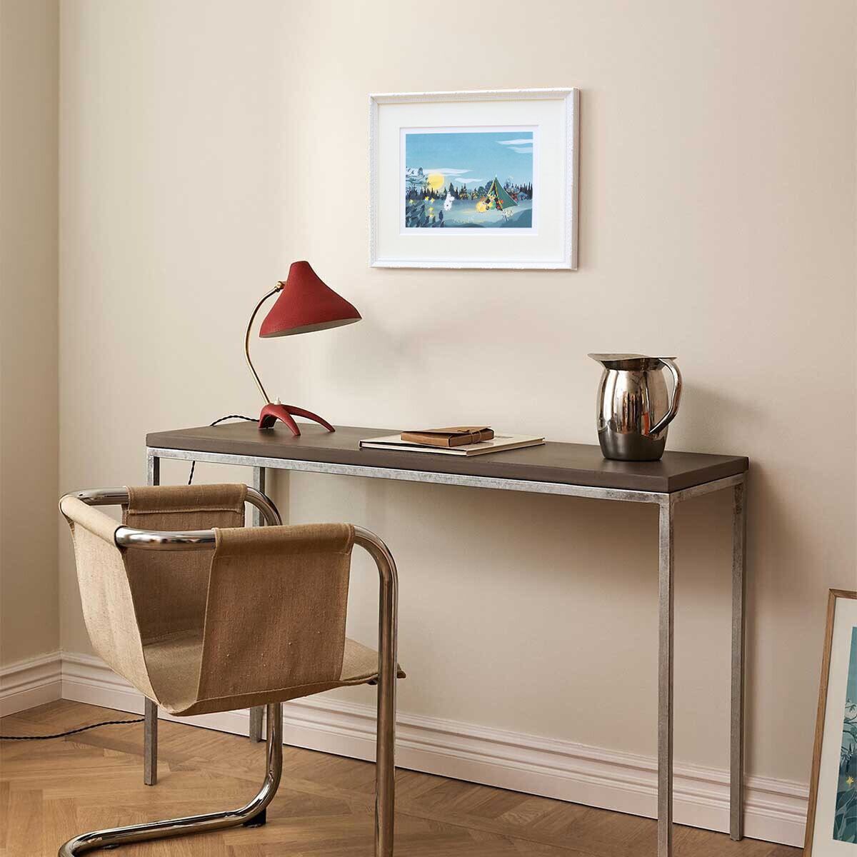 ムーミン 北欧 Postery「ムーミン 夜のキャンプファイア」送料無料 フレーム 展示用フック付アートポスター 絵画 インテリア アート