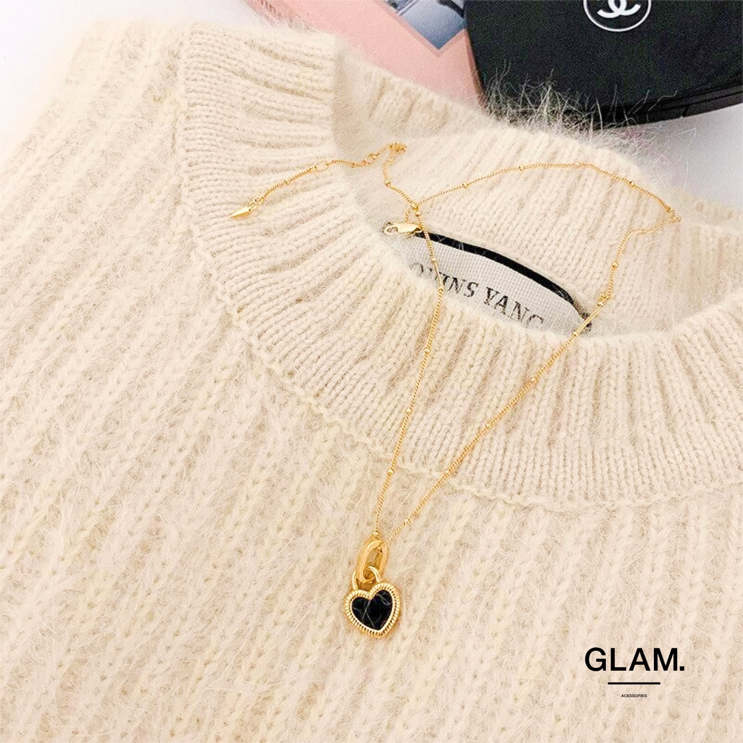 ヴィンテージハートネックレス | 金属アレルギーに悩む女性向け ヴィンテージハートネックレス | 金属アレルギーに悩む女性向け