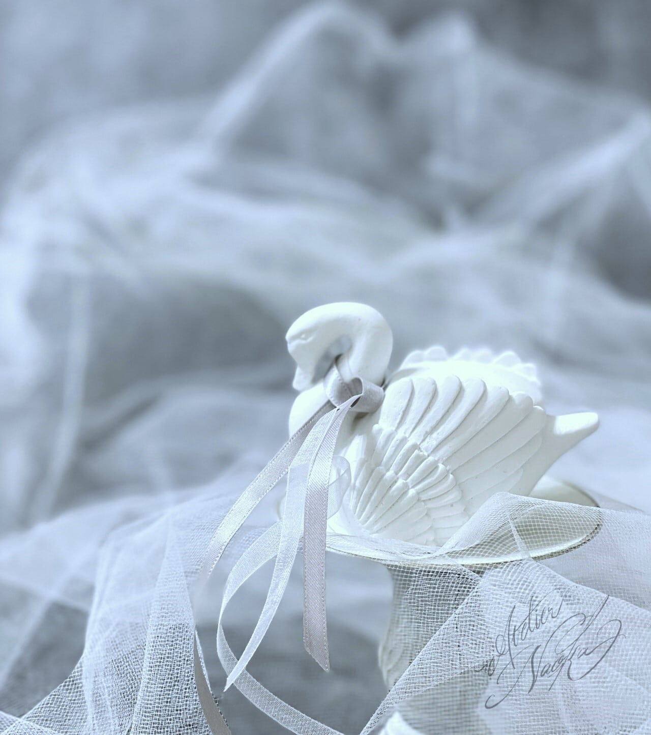 立体スワン(b) シリコンモールド | シリコンモールド・クレイクラフト