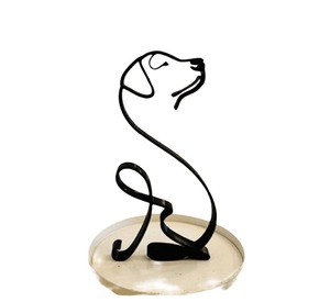 【在庫のみ】レトリバー 犬 いぬ シルエット オブジェ 北欧 雑貨 インテリア 海外 インポート ブラックアイアン