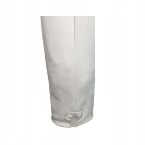 スーパービューティー パンツ リボン使い 裏起毛 ワイド 2524004