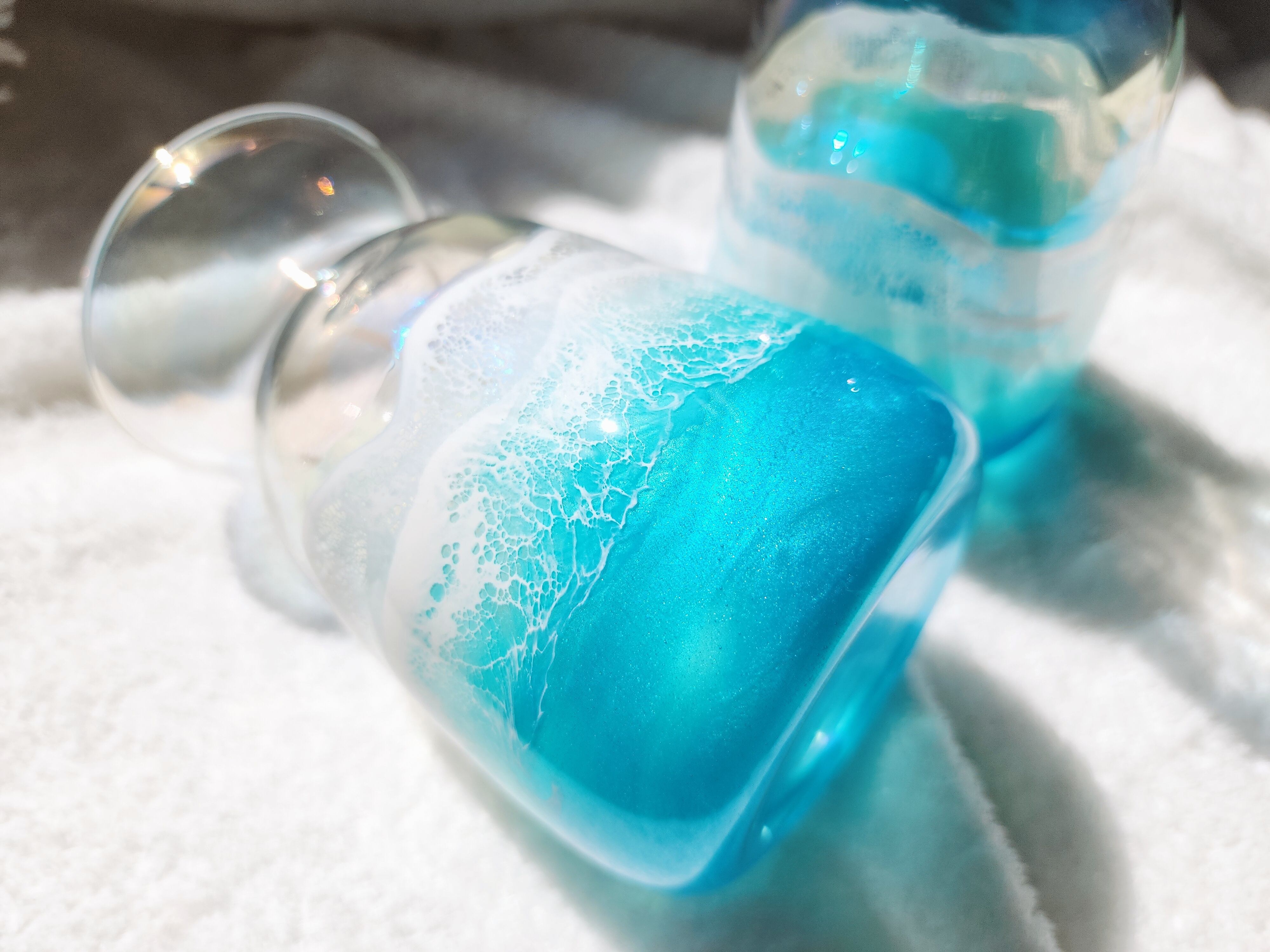 225.オーシャンレジンアート 花瓶