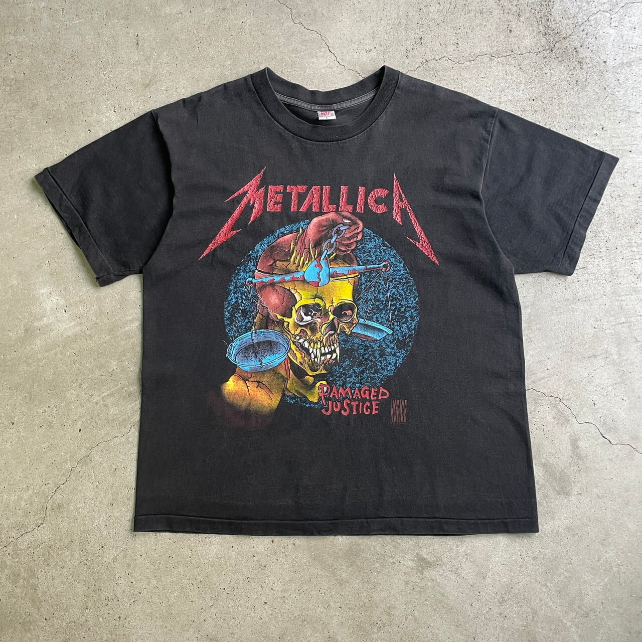 METALLICA メタリカ DAMAGED JUSTICE バンドTシャツ メンズL 古着 