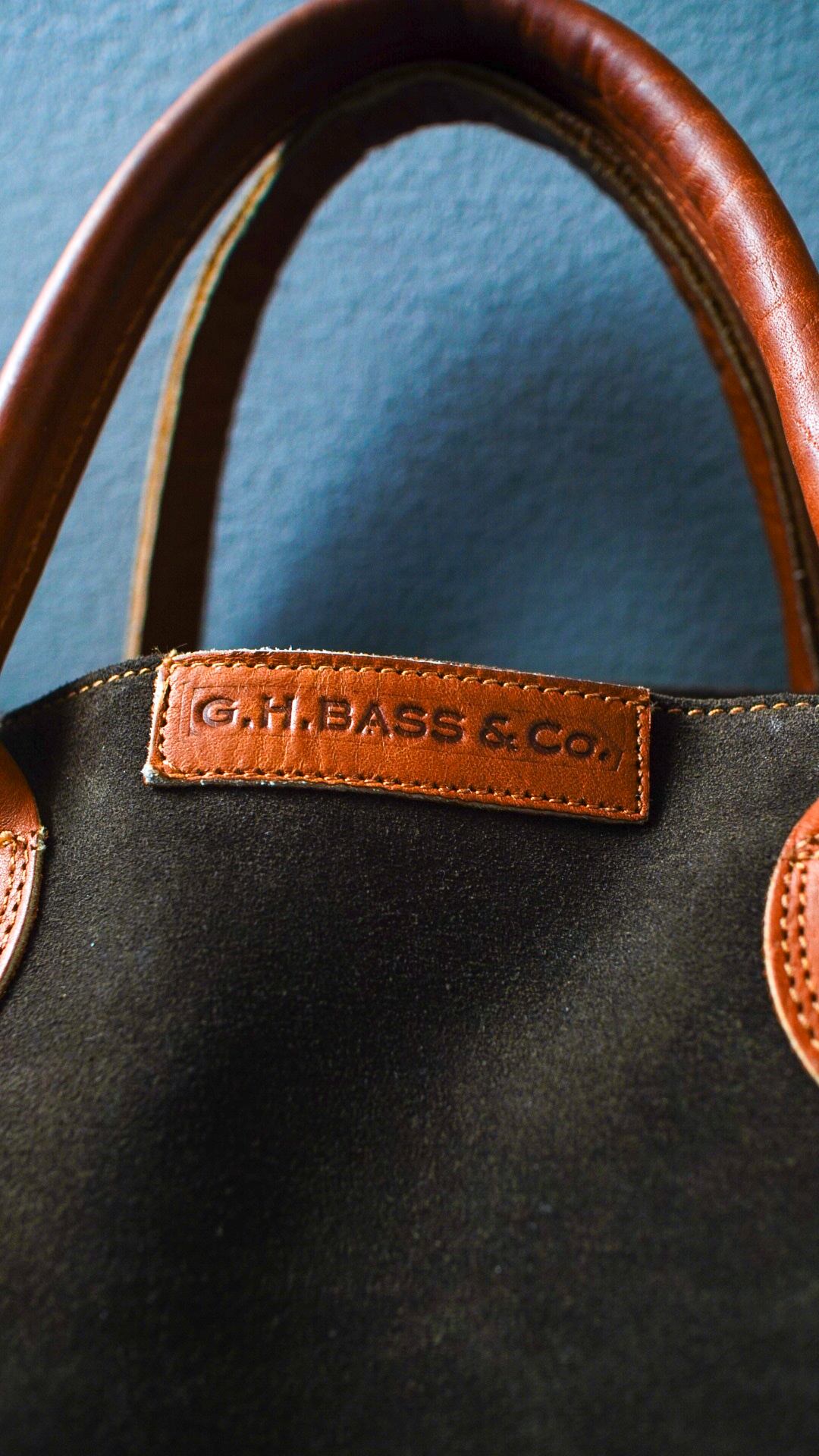 1970-1980s】G.H.BASS&Co. ジーエイチバス スエード レザー トート