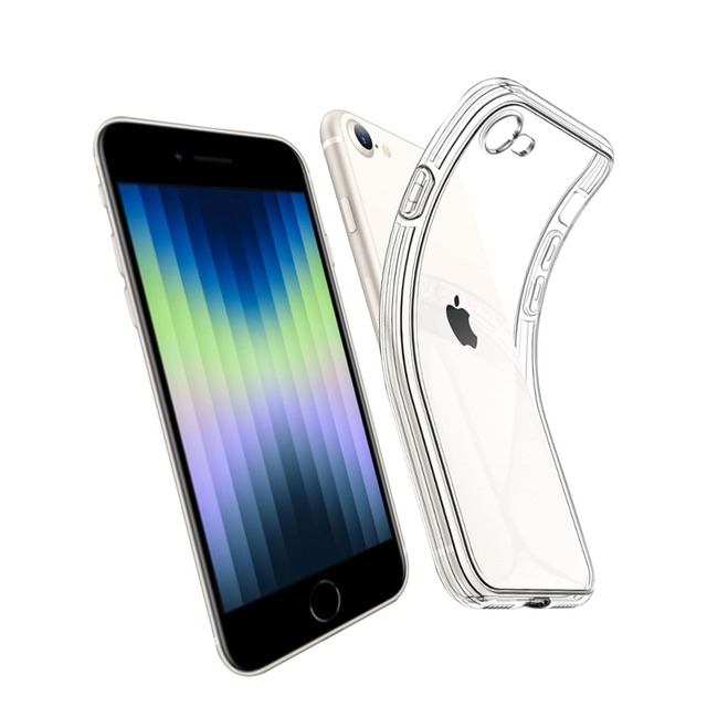 対応 iPhone SE3 (2022, 第3世代) / SE2(2020, 第2世代) / 8 / 7 ケースクリア 高透過率 耐衝撃 超薄型 軽量型 TPU素材を採用して全面保護カバー (クリア)