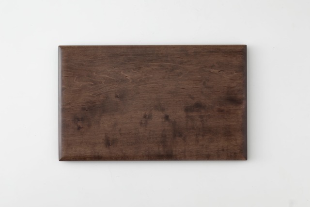 板皿S：柿渋染 (2-A) / 内田悠