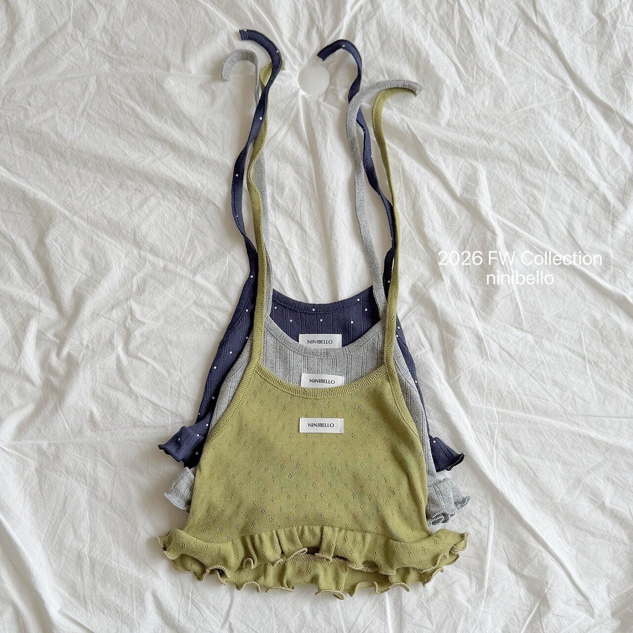 【予約】Bibi Eyelet Halter Top / ninibello