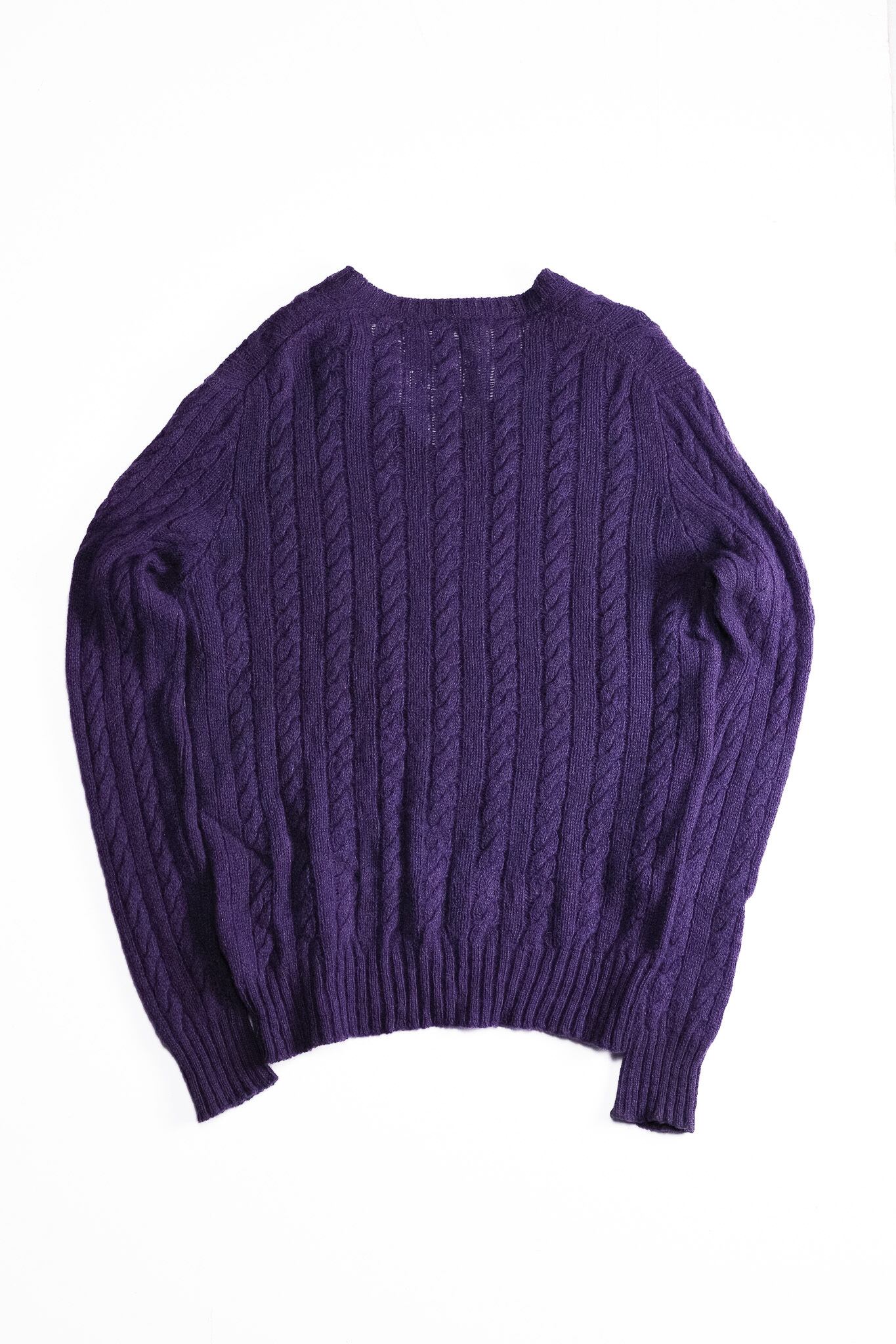 【美品】PRADA 紫 フリルネック 半袖ニット ウール シルク 美品】PRADA 紫 フリルネック 半袖ニット ウール シルク