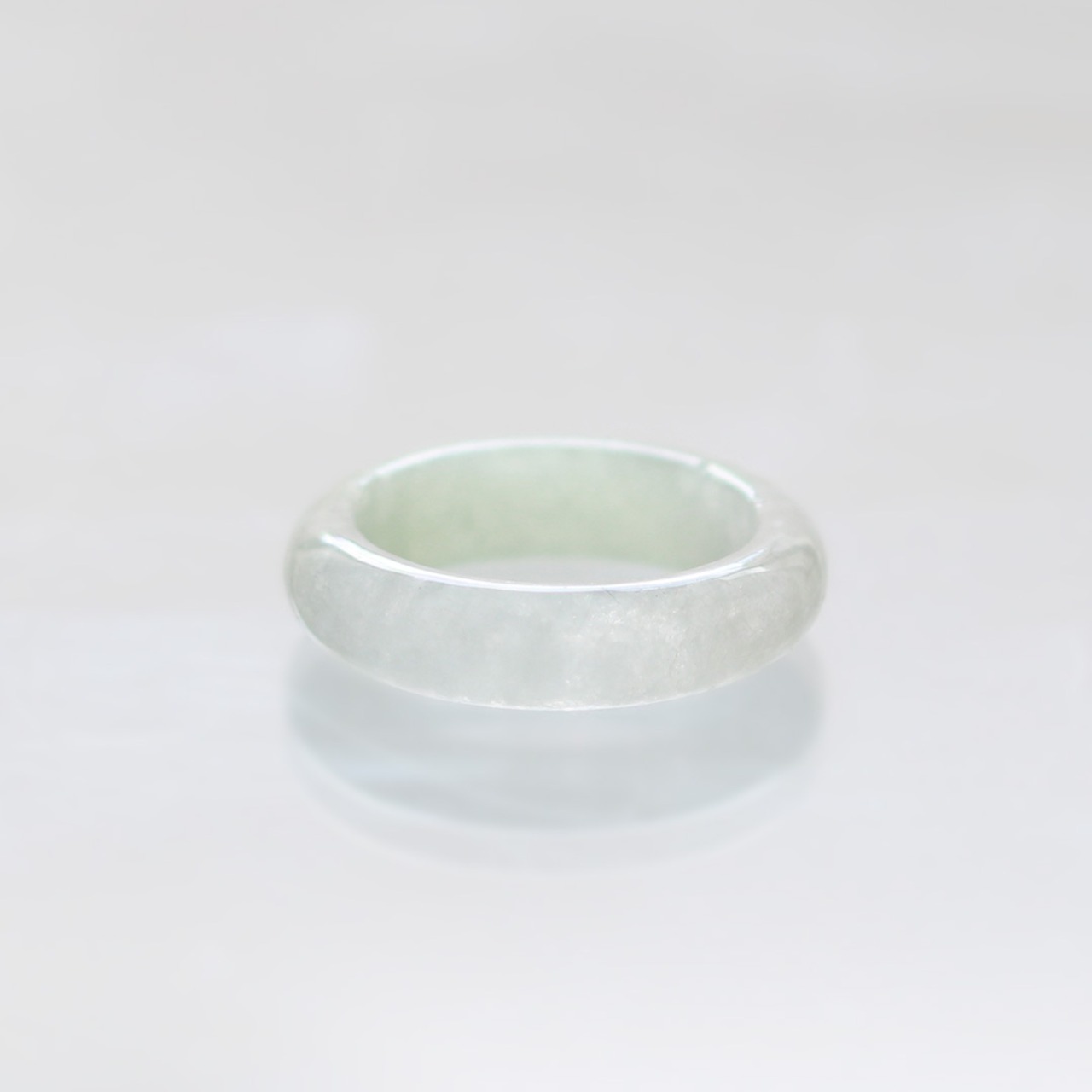 【13号】氷翡翠くり抜き甲丸リング A貨翡翠 jd_rg2149