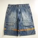 00s VIBES baggy denim shorts
