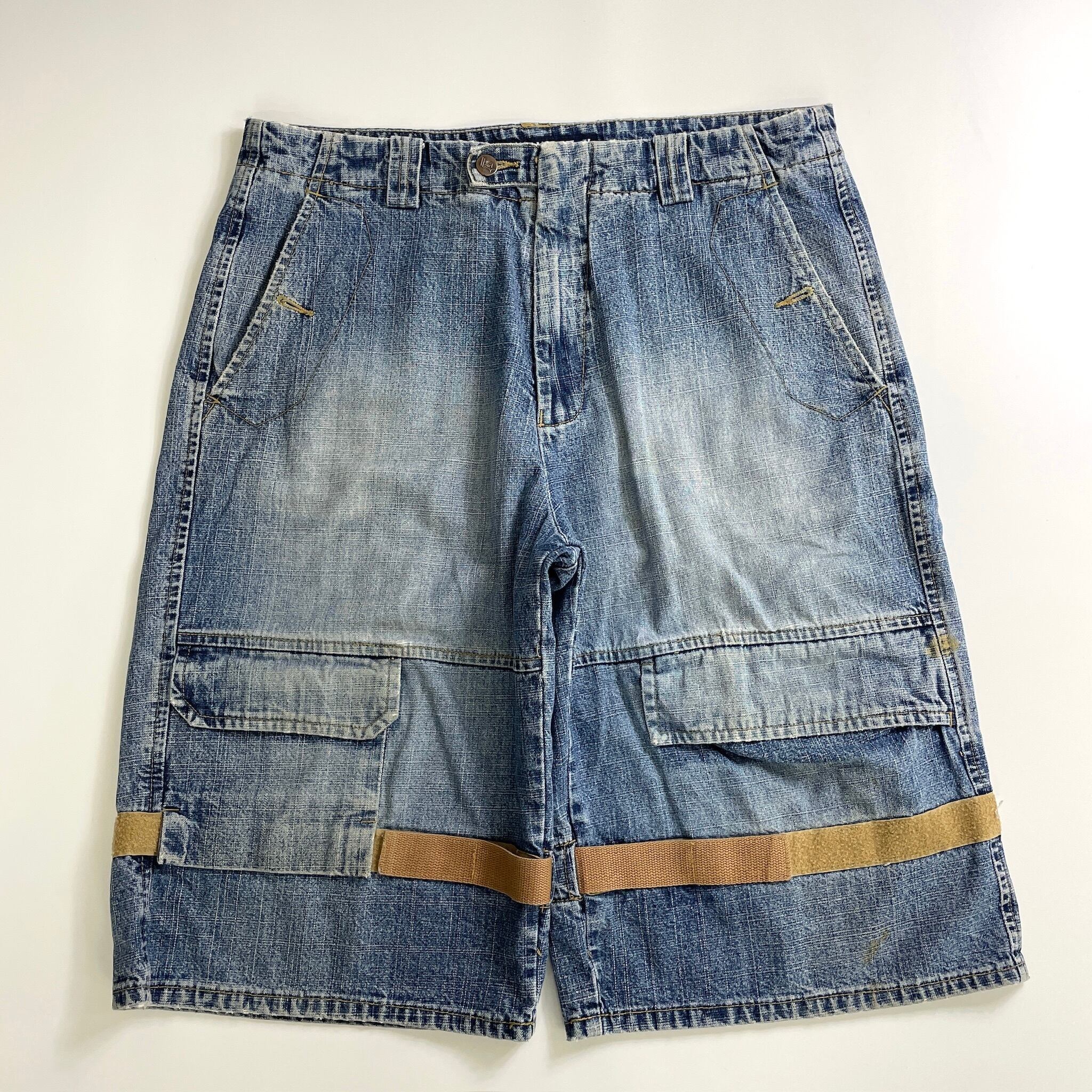 00s VIBES baggy denim shorts
