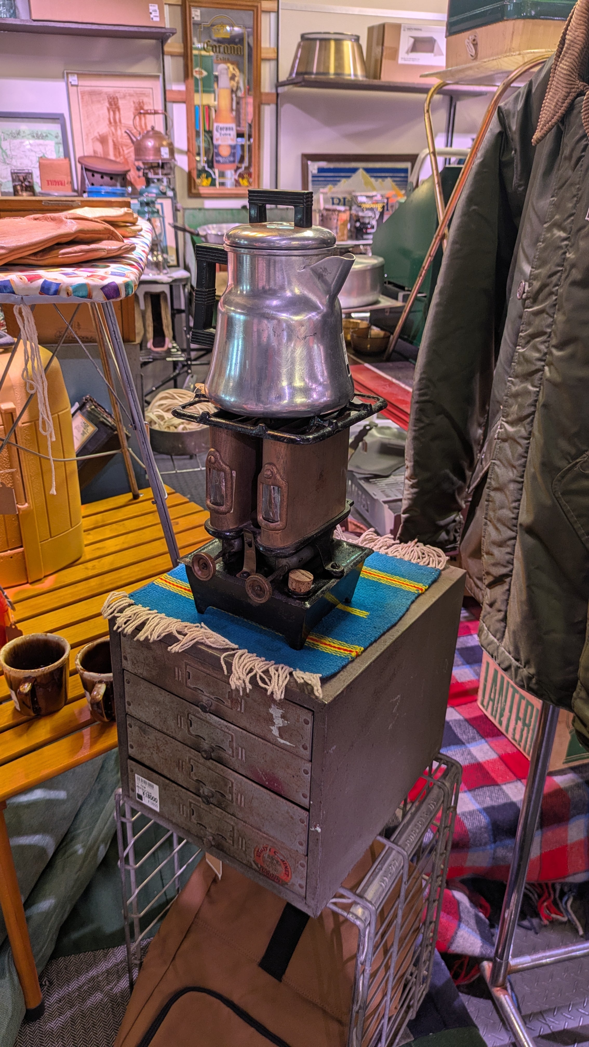 Vintage IronStove mini Stove USA VintageCamping Antique ビンテージ