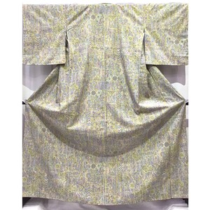 着物・小紋・緑系地・No.200701-1866・梱包サイズ80