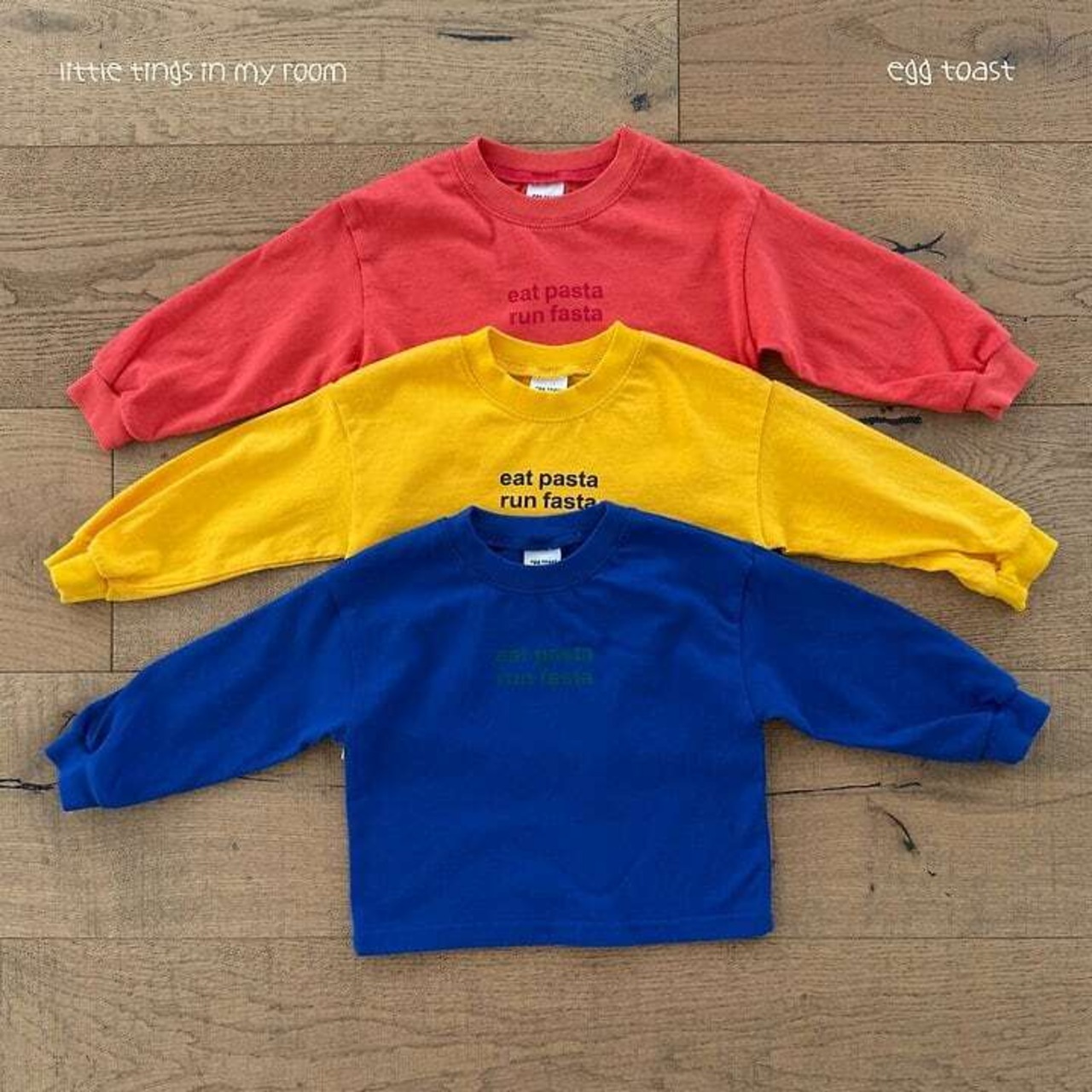 【取寄】EGG TOAST ｜パスタTシャツ｜秋服｜韓国子供服｜26/AT