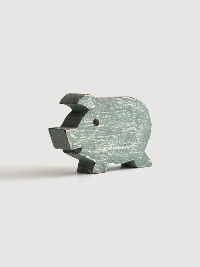 木製 オブジェ｜ピッグ｜Wood Block Object Pig