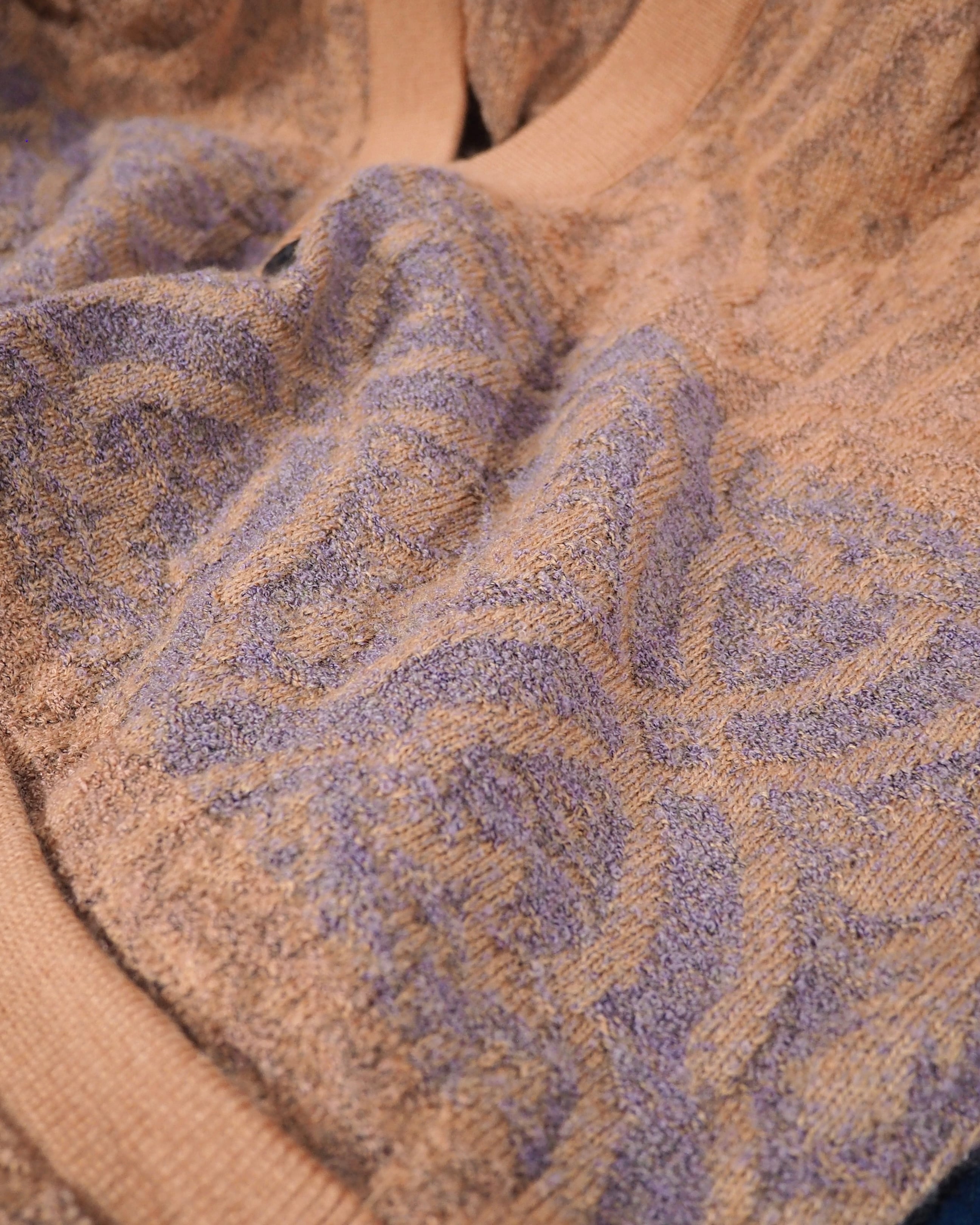 1990s Bewitching Damask pattern Weaving vintage Knit vest