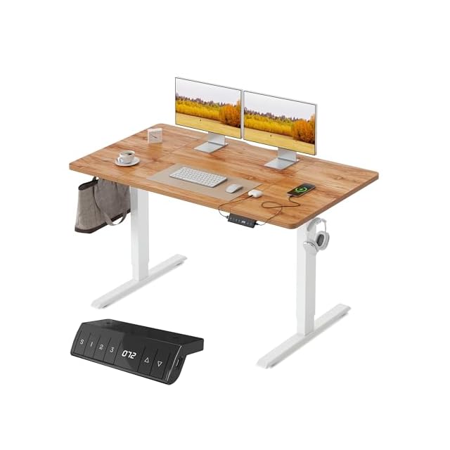 ERGOMAKER 電動式昇降デスク スタンディングデスク（幅110×奥行60cm