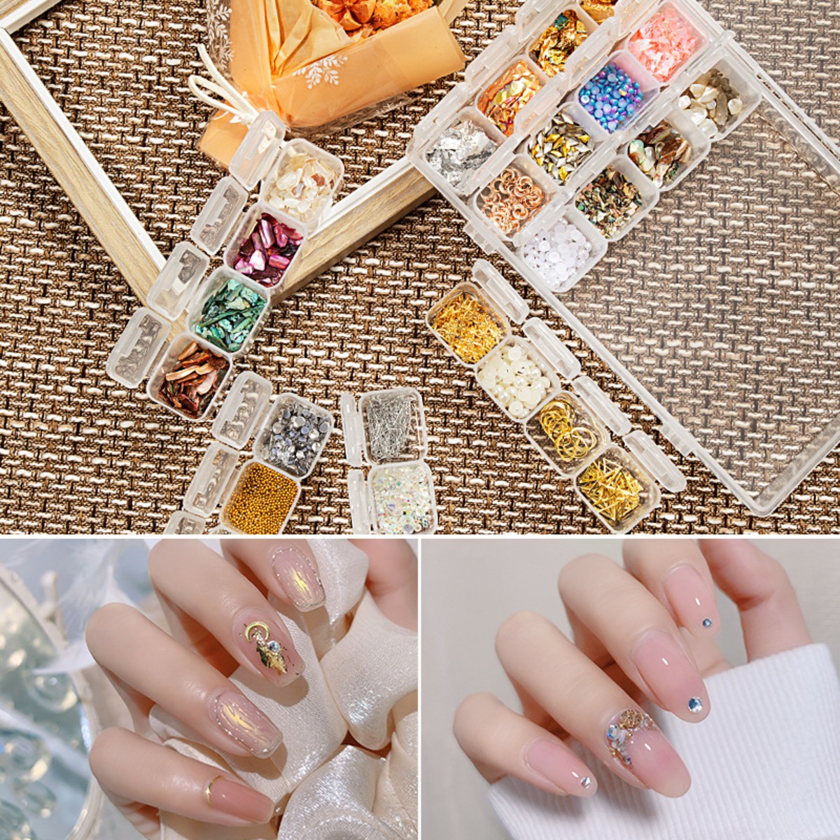 28種類box グリッド ボックス ミックス ジュエリー 平底 ダイヤモンド 金属 シェル 弓 ネイル アクセサリー Dadariri Shop 28種類box グリッド ボックス ミックス ジュエリー 平底 ダイヤモンド 金属 シェル 弓 ネイル アクセサリー Dadariri Shop