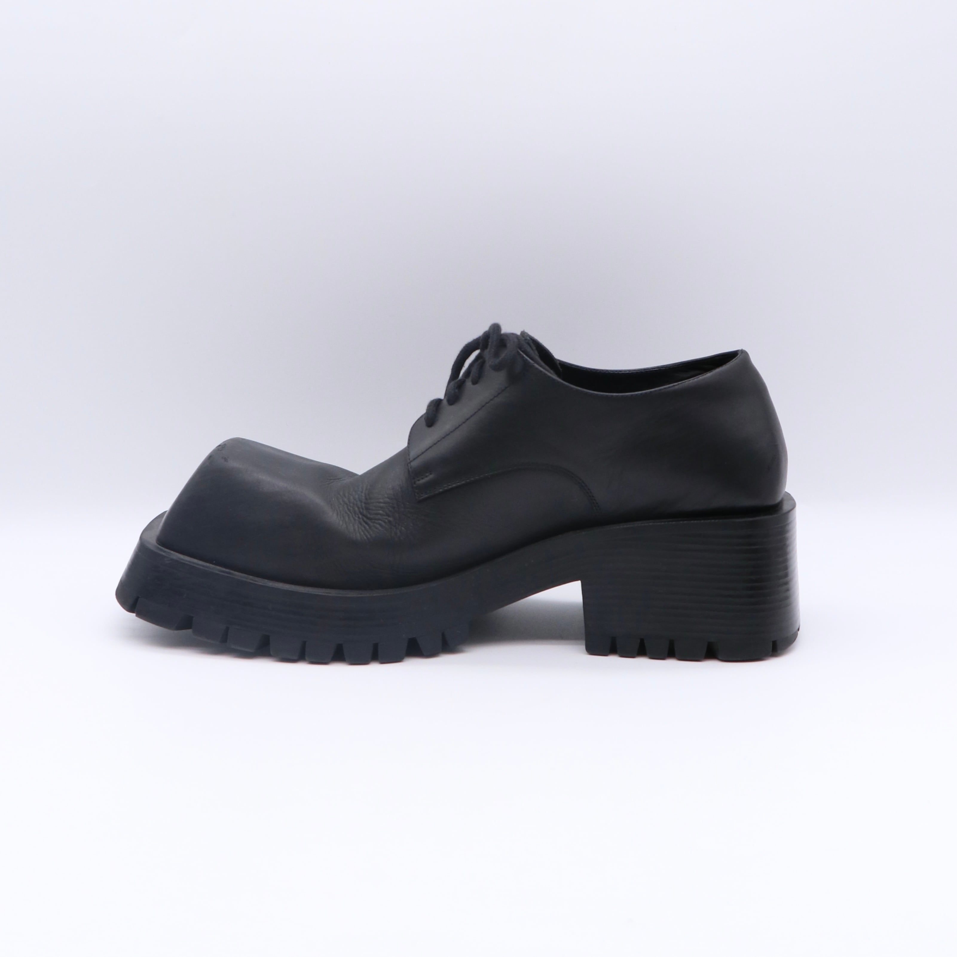 BALENCIAGA トルーパー ダービー シューズ ブラック バレンシアガ