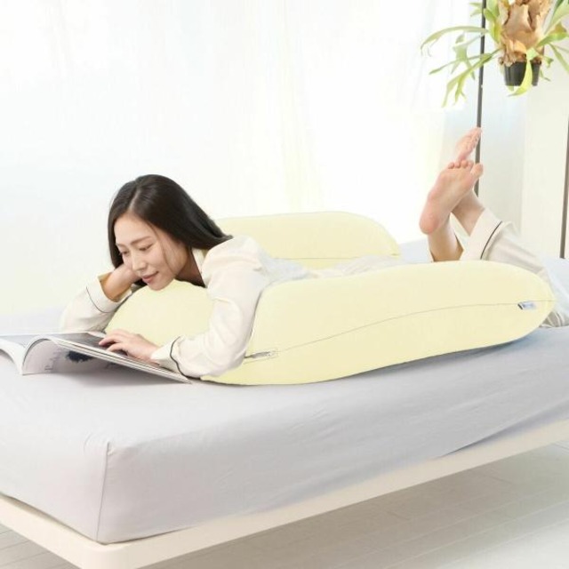 コストコ再販商品 ビーズクッション U字形 約85 x 85 x 30 cm ベージュ