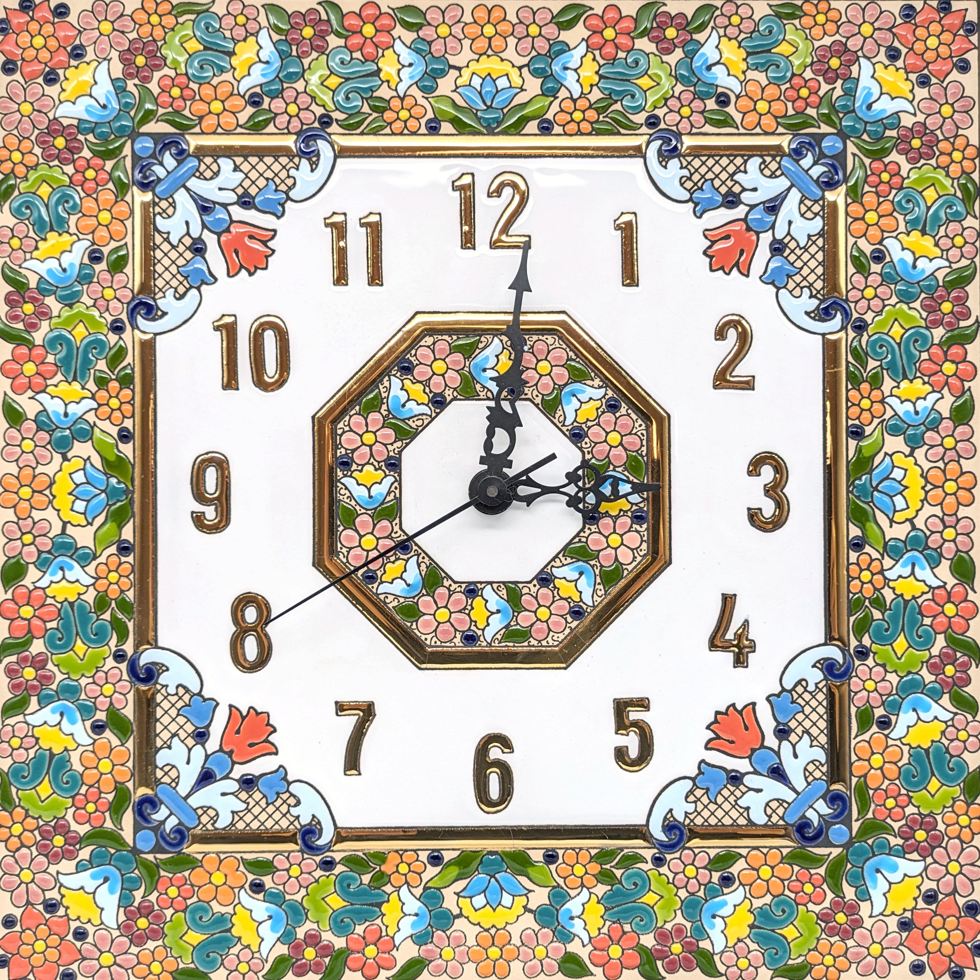 Demain(ドマン)・壁掛け時計・アナログ時計・セビリア焼・スペイン伝統